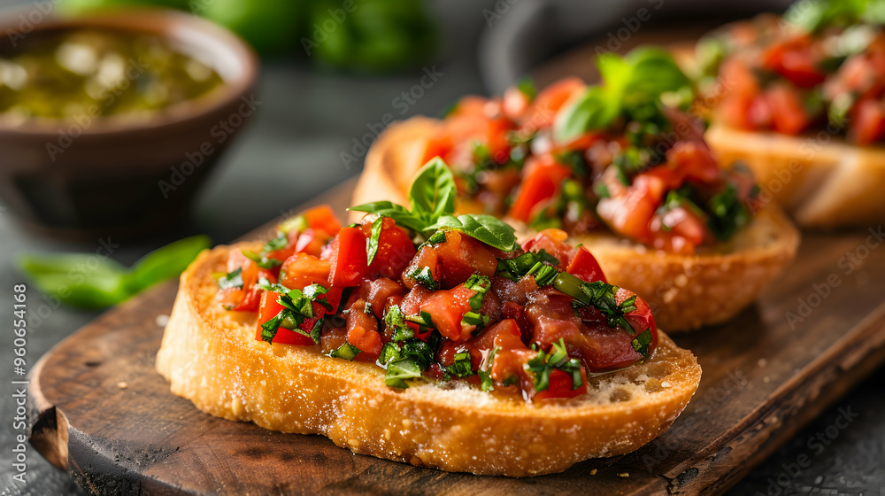 bruschetta with tomato and basil bruschetta with tomato and basil
