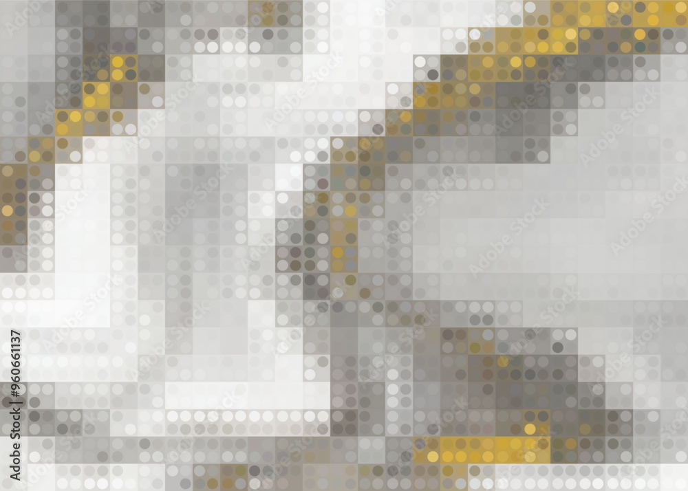 Fototapeta premium Pixel art shiny grey blured background - isolated vector illustration