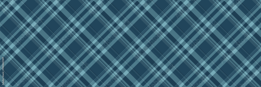 Glamour vector seamless fabric, best check texture plaid. Famous background pattern tartan textile in cyan color.