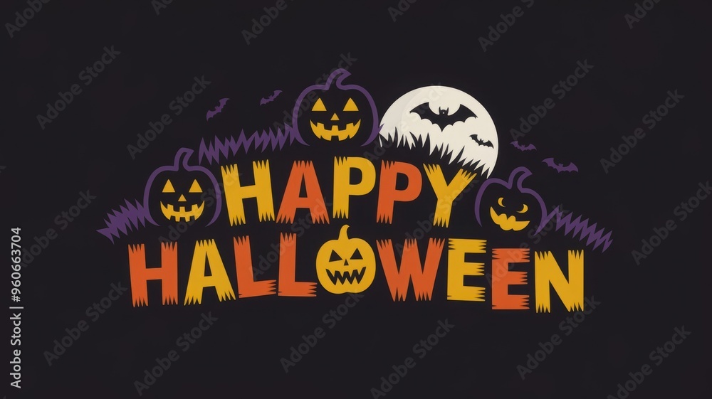 Paper art of happy Halloween
Paper art of happy Halloween
