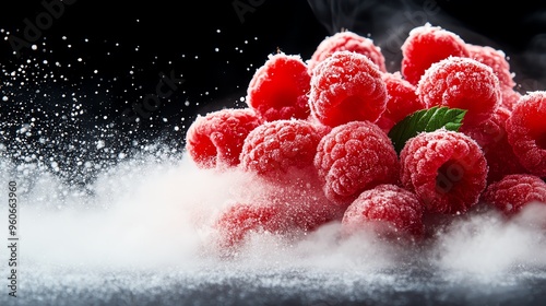 Frozen raspberry foam, a light and frozen berry treat, comes from Spain