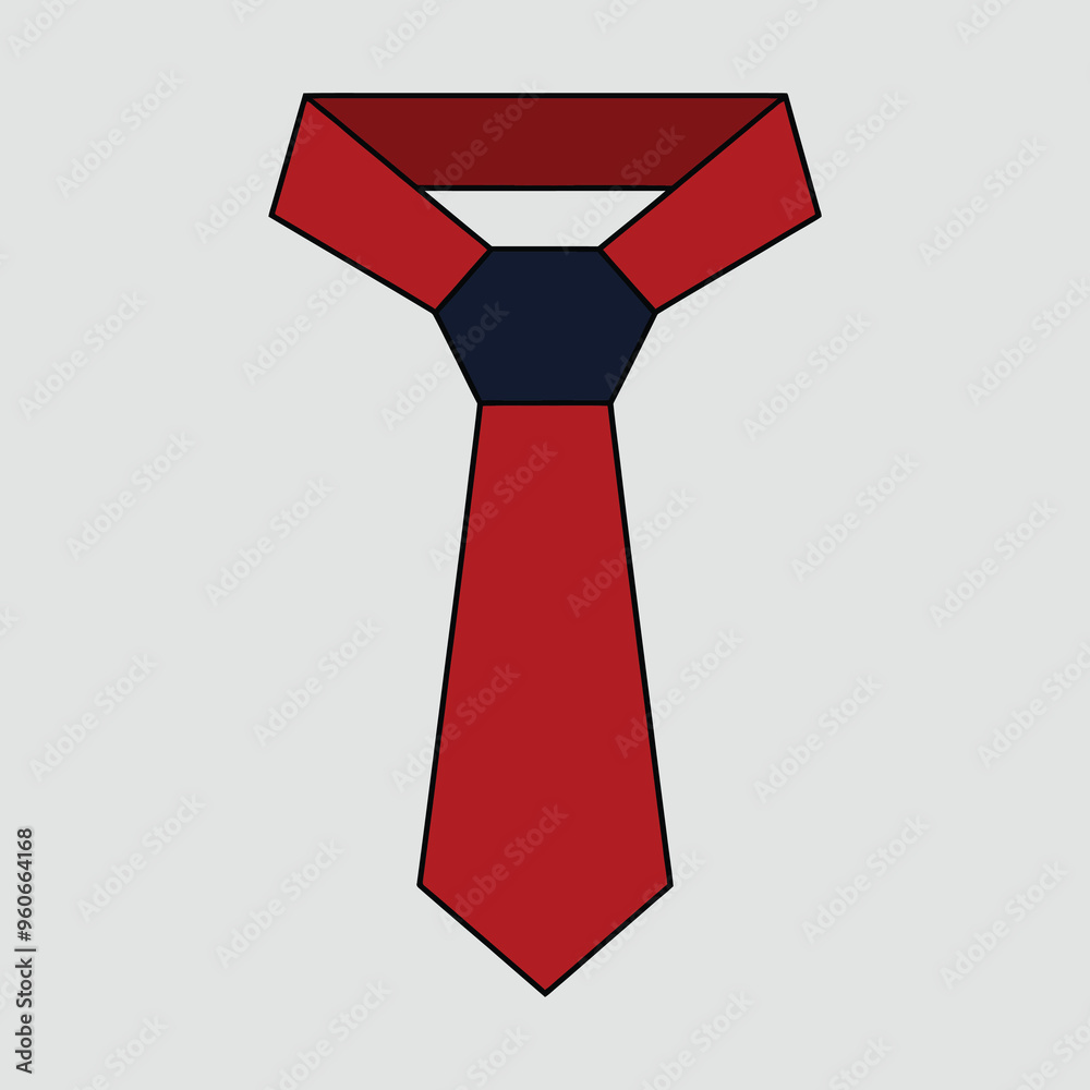 Tie vector icon logo design.