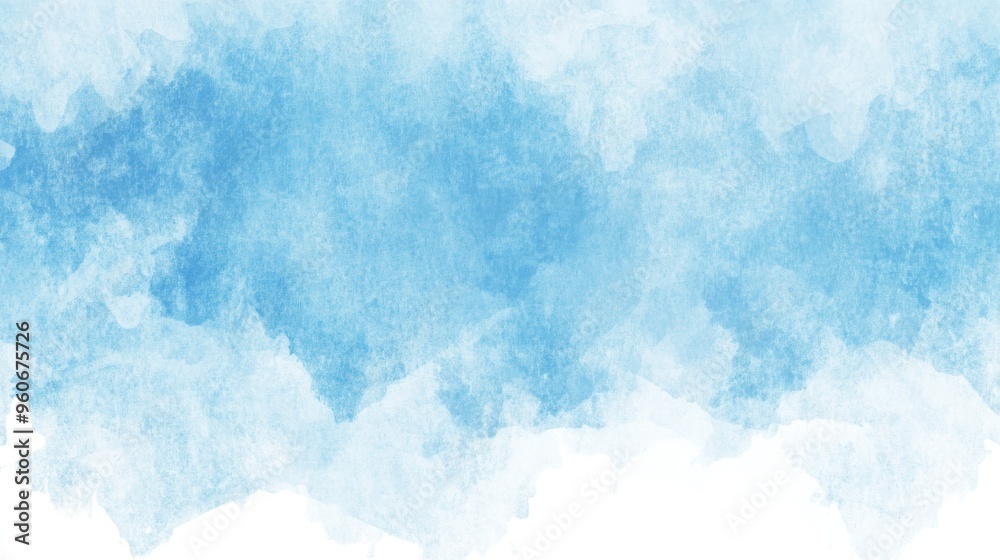 Fototapeta premium Abstract Blue Watercolor Background