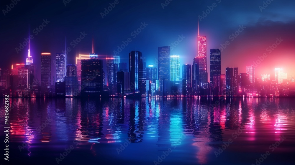 background with city with bright colors and high-tech architecture background with city with bright colors and high-tech architecture