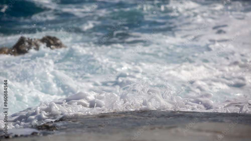 Fototapeta premium Milos island, Greece, beautiful water and cliffs