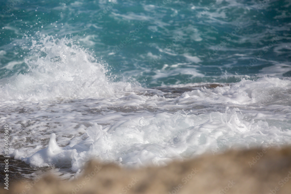 Fototapeta premium Milos island, Greece, beautiful water and cliffs