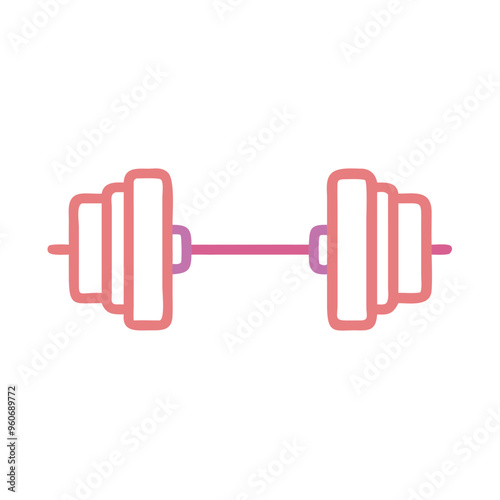 Strength barbell, energetic mood, gym equipment