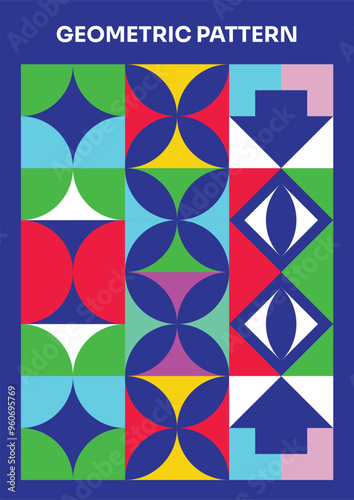  Geometric Pattern Vector Art  Innovative Mosaic Design
