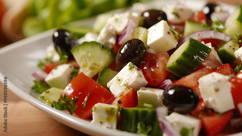 Greek Salad With Feta And Olives Greek Salad With Feta And Olives