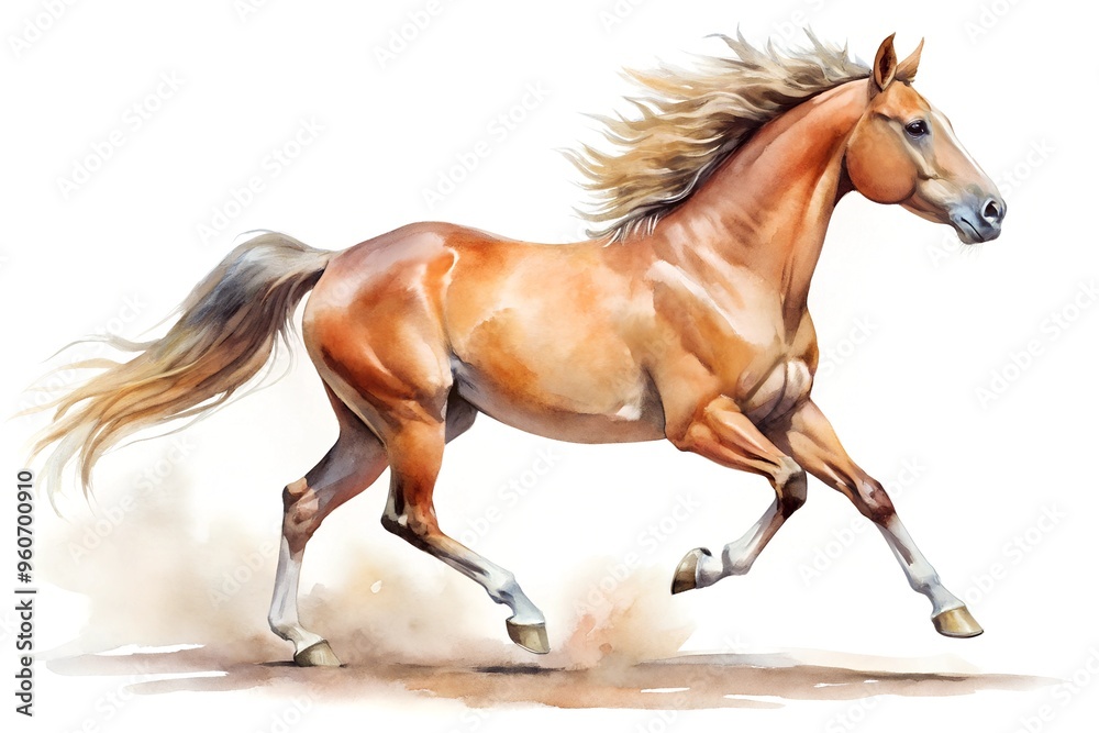 run horse pencil hand drawn isolated white background run horse pencil hand drawn isolated white background