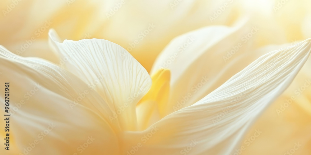 A delicate, macro view of pale yellow daffodil petals, with soft, smooth textures and subtle lighting enhancing their natural beauty. A delicate, macro view of pale yellow daffodil petals, with soft, smooth textures and subtle lighting enhancing their natural beauty.