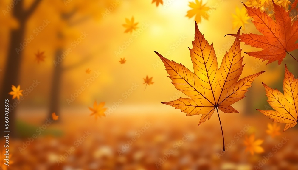 Autumn background. Yellow and red autumn leaves. Autumn banner Autumn background. Yellow and red autumn leaves. Autumn banner