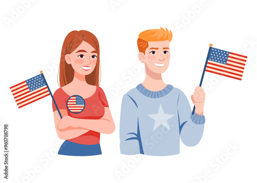 Young USA President Election Voters, Vote 2024