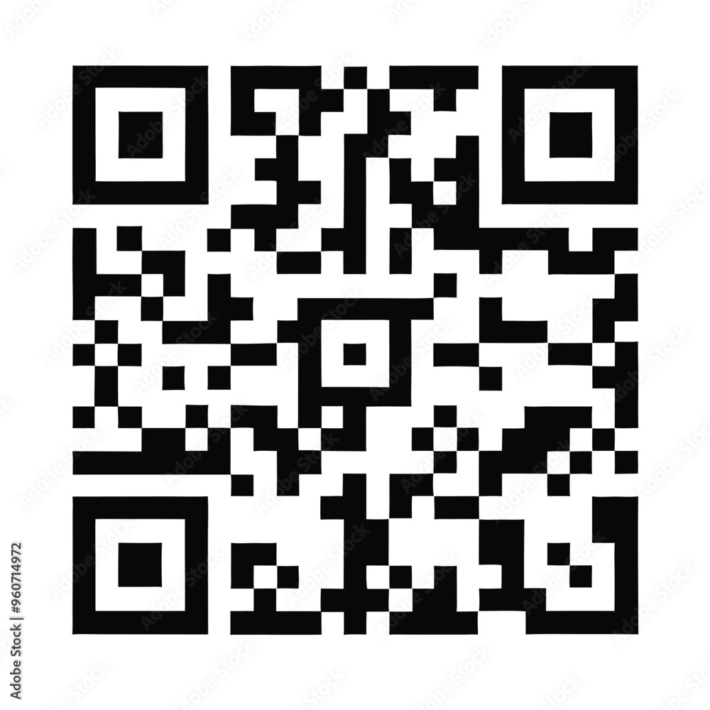 QR code vector illustration silhouette, isolated white background, QR code vector illustration silhouette, isolated white background,