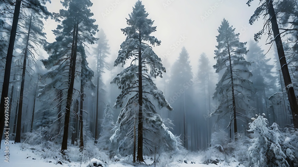 Obraz premium forest in winter