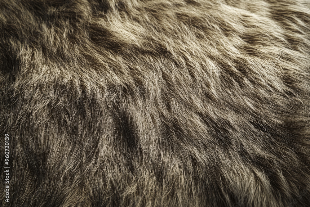 A fur textured surface with rough, rugged strands, creating a natural look with deep shadows and highlights. A fur textured surface with rough, rugged strands, creating a natural look with deep shadows and highlights.