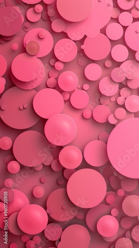 pink circles asmr graphics.