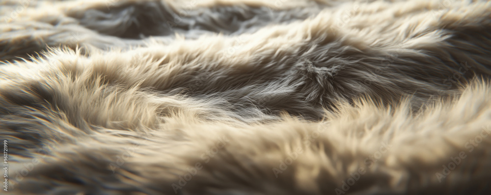 A fur textured surface with thick, woolly fur, giving a cozy and warm feel with subtle variations. A fur textured surface with thick, woolly fur, giving a cozy and warm feel with subtle variations.