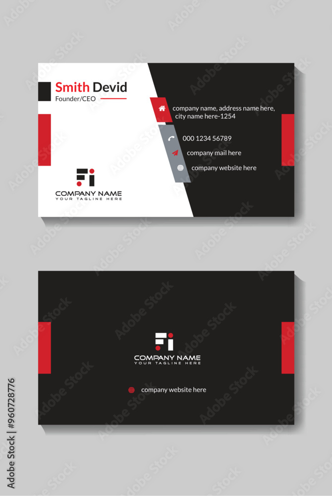 Corporate Business card template design Corporate Business card template design
