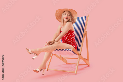 Beautiful young woman relax...