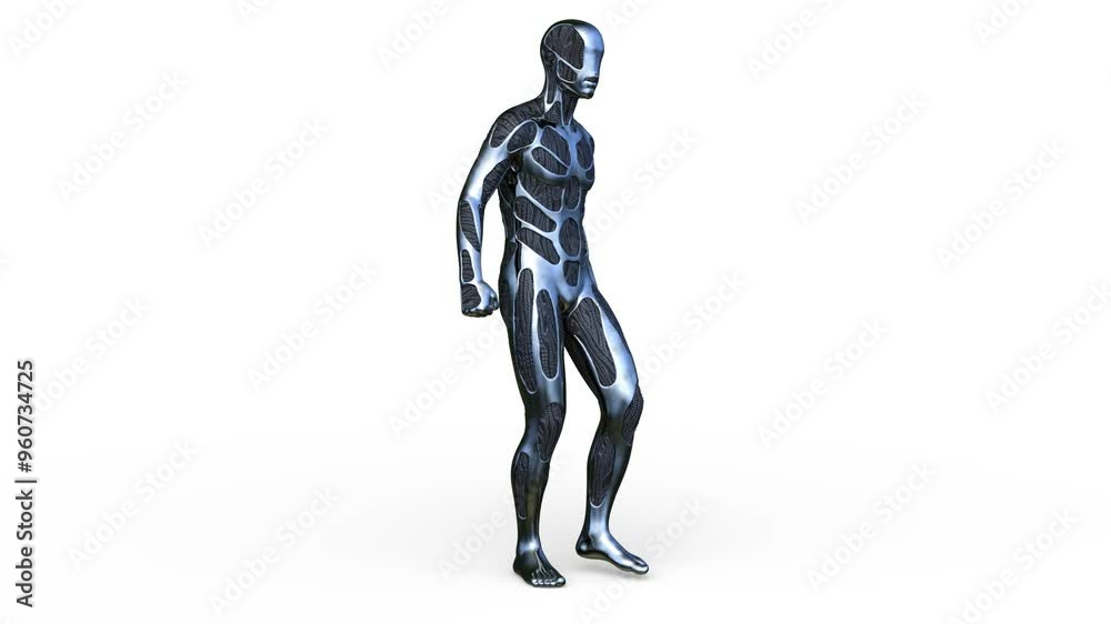 歩く男性サイボーグ
歩く男性サイボーグ