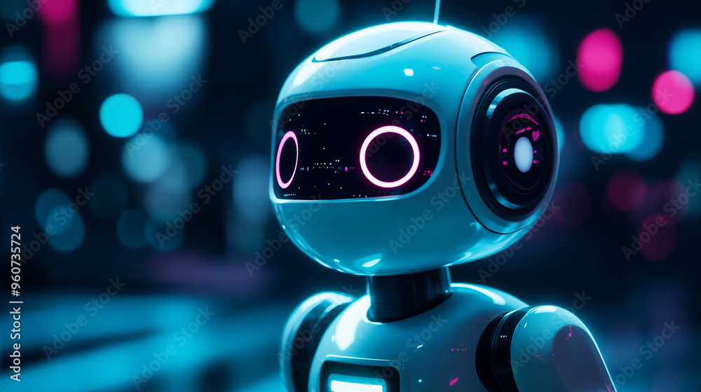 Robot intelligent digital assistant ai artificial intelligence technology concept Robot intelligent digital assistant ai artificial intelligence technology concept
