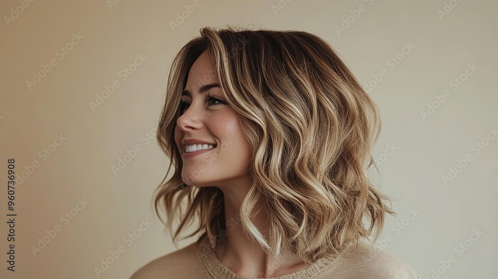 Blonde smiling woman portrait Blonde smiling woman portrait