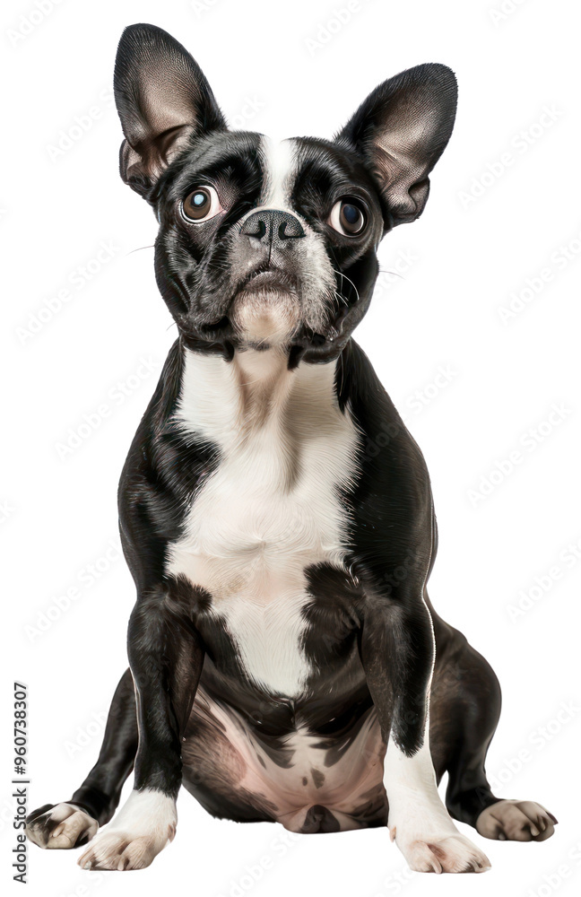 PNG Boston terrier bulldog on the white background PNG Boston terrier bulldog on the white background