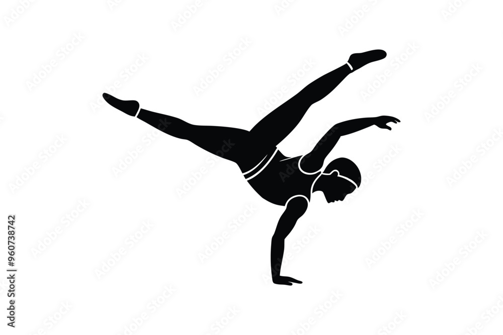 Gymnastic silhouette vector design Gymnastic silhouette vector design