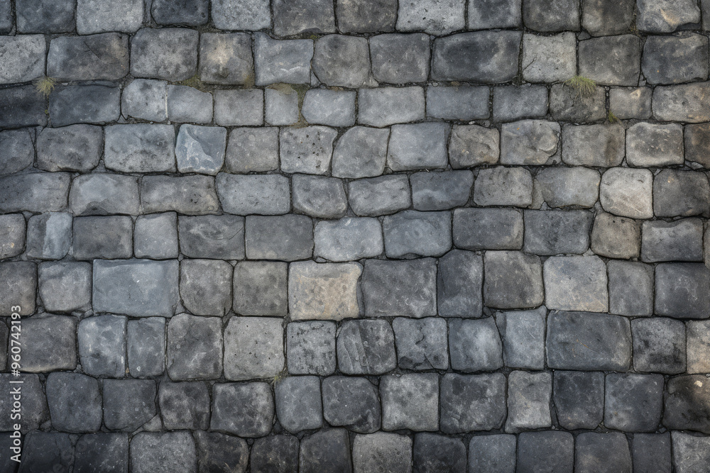 Processed collage of old european cobble stone pavement texture. Background for banner Processed collage of old european cobble stone pavement texture. Background for banner