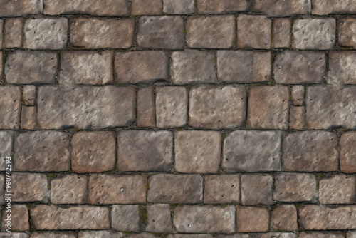 Wallpaper Mural Processed collage of old street pavement surface texture. Background for banner, backdrop Torontodigital.ca