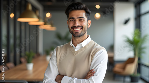 Professional Man in Modern Office Space