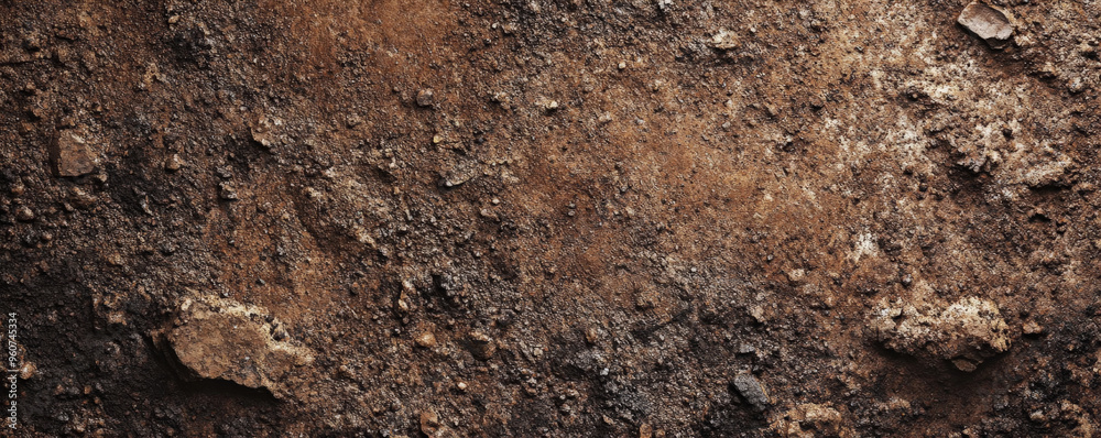 A brown textured surface with a fine, granular texture, similar to soil, with a deep, earthy appearance. A brown textured surface with a fine, granular texture, similar to soil, with a deep, earthy appearance.