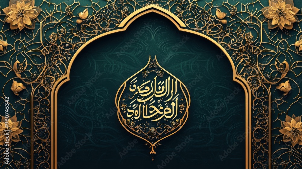 Islamic Calligraphy and Floral Design