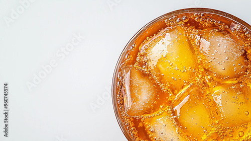 glass of orange soda