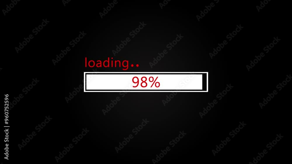 Loading bar animation on transparent background with gradient ramp black. Loading bar animation on transparent background with gradient ramp black.