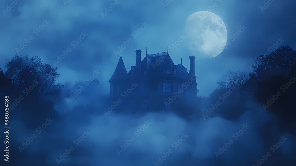 Naklejka premium castle in the night