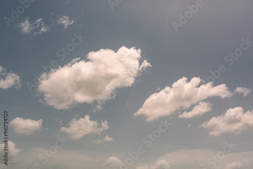 Cloudy Sky Background with Soft Texture for Design