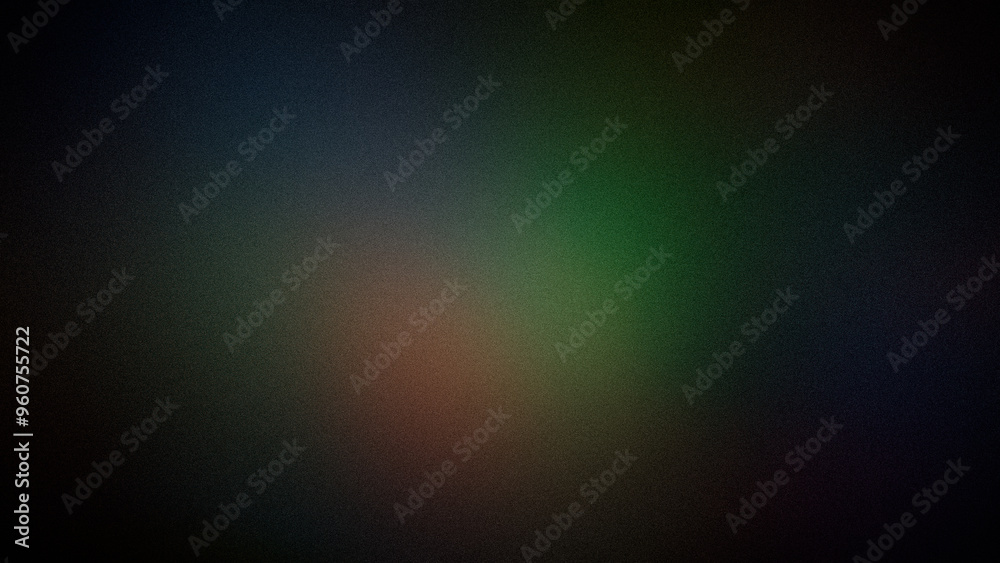 Fototapeta premium A soft, dark gradient blending green, brown, and blue tones with a subtle grainy texture. Perfect for atmospheric 4K wallpapers, banners, or modern digital designs