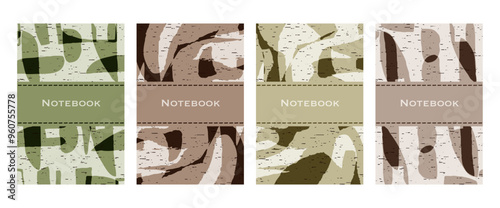 Pattern for notebooks, brochures, book covers, catalogues.