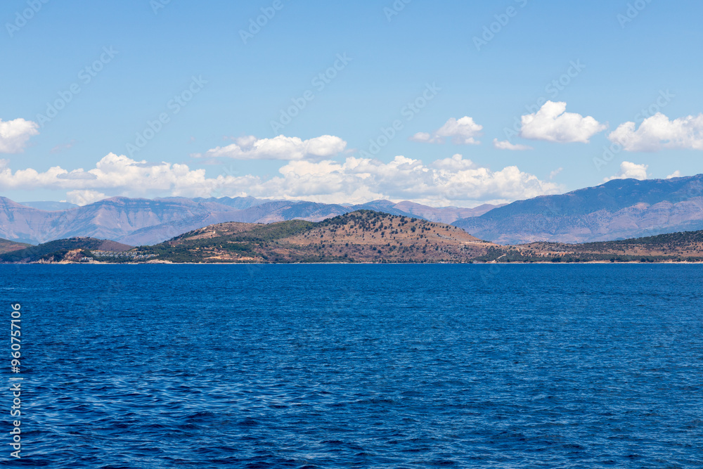 Summer off the coast of Corfu, Greece