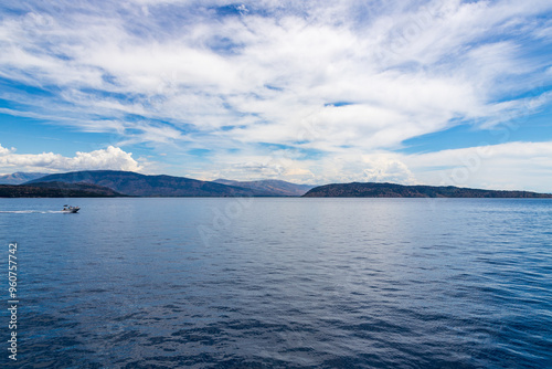 Summer off the coast of Corfu, Greece