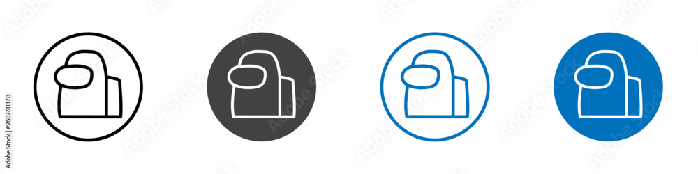 Among us icon flat editable icon mark set. Among us icon flat editable icon mark set.