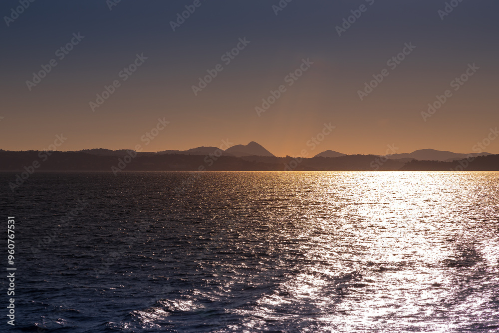 Greek sunsets over the Aegean sea during summer Greek sunsets over the Aegean sea during summer