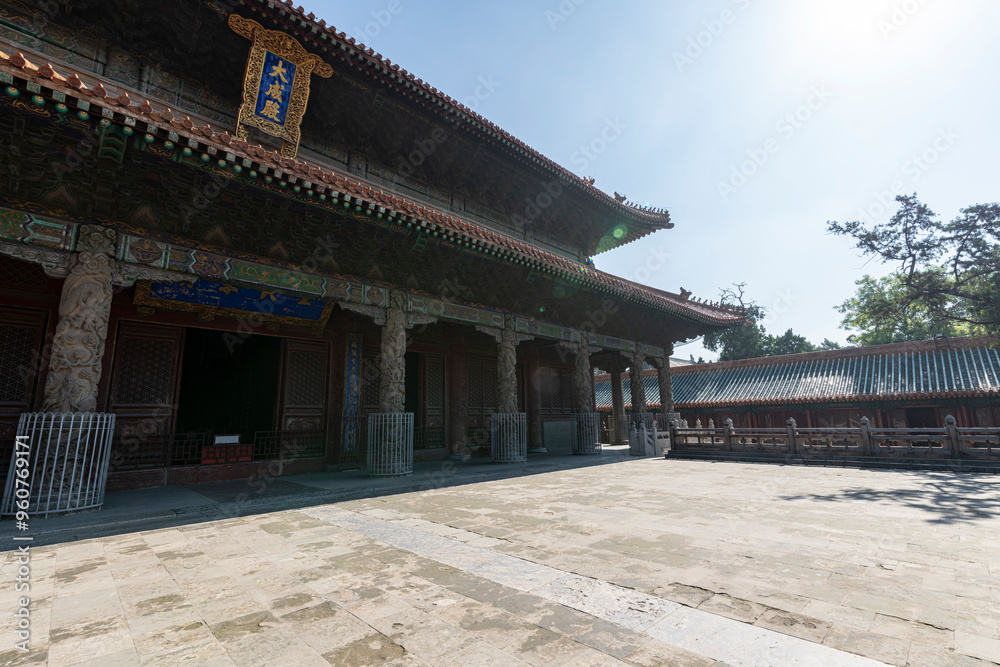 Fototapeta premium Ancient Architecture Landscape of Confucius Temple China in Qufu City, Shandong Province, China