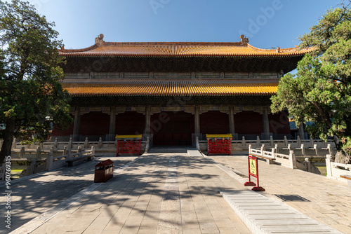 Ancient Architecture Landscape of Confucius Temple China in Qufu City, Shandong Province, China photo