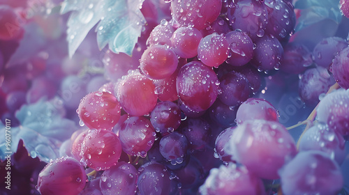 Fresh ripe grapes. Creative fruit concept of healthy food or fruit juice rich in vitamins and antioxidant resveratrol.s composition.  Enjoy a glass of wine made from freshly picked grapes. photo