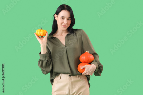 Beautiful young happy woman...