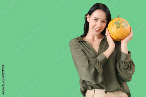 Beautiful young happy woman...