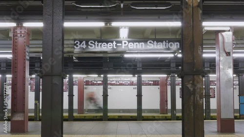 Time lapse of the Penn Station subway photo